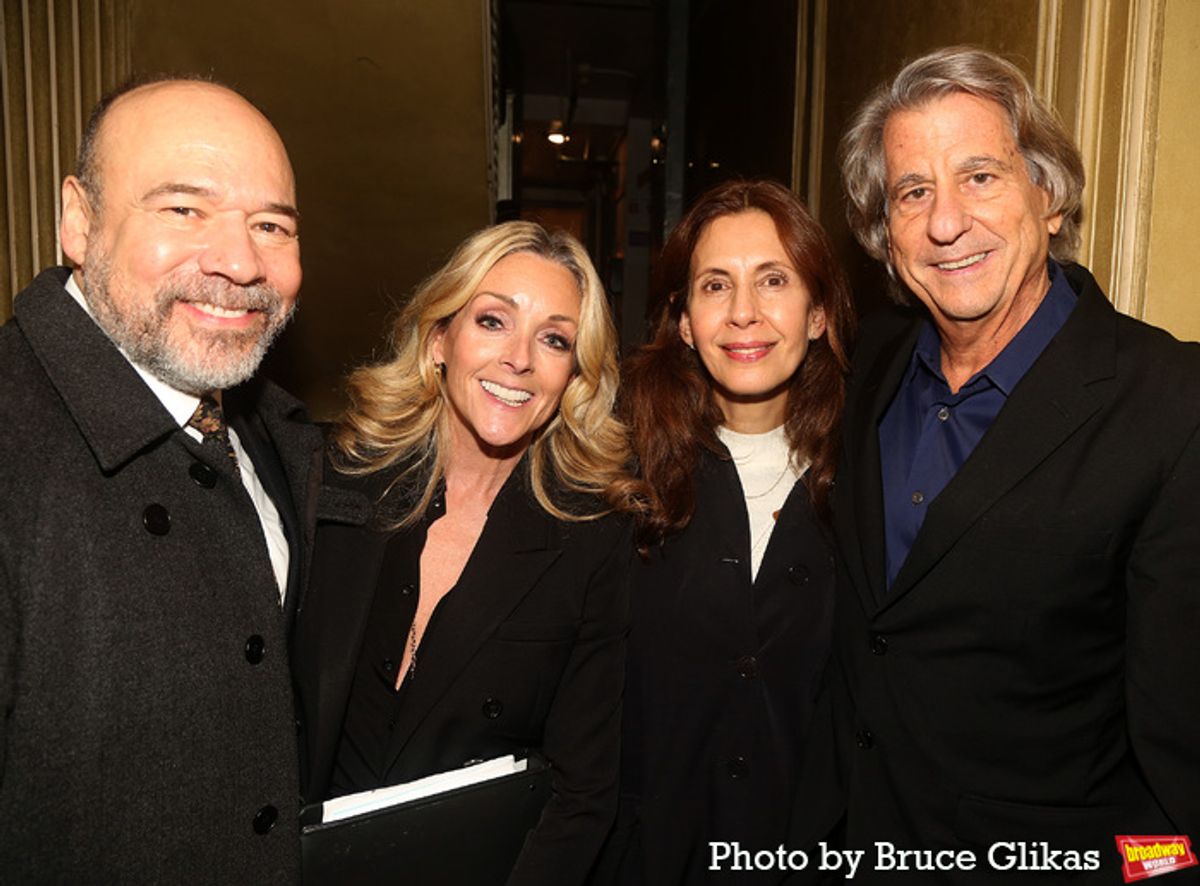 Danny Burstein, Jane Krakowski, Jessica Hecht and David Rockwell at 