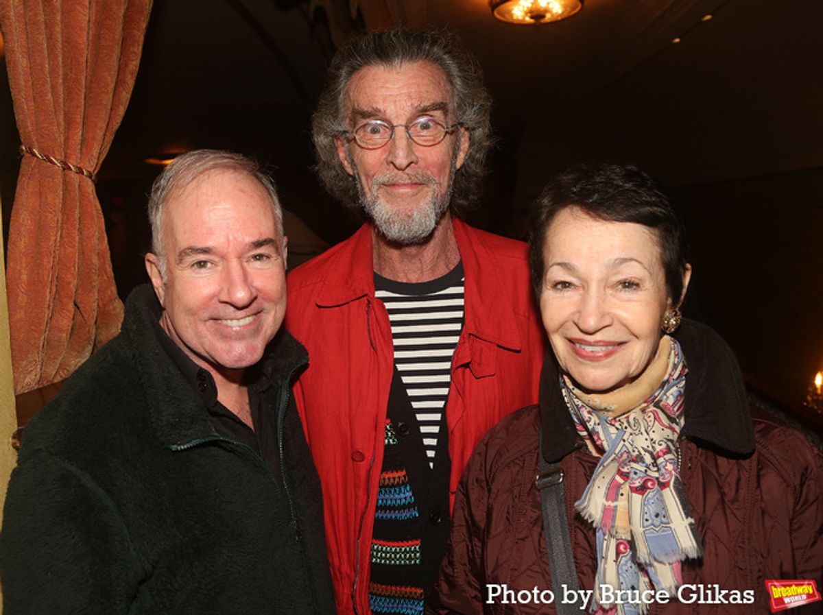 Stephen Flaherty, John Glover and Lynn Ahrens at 