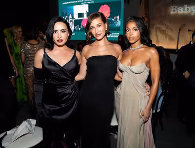 Demi Lovato, Hailey Bieber, and Lori Harvey Photo