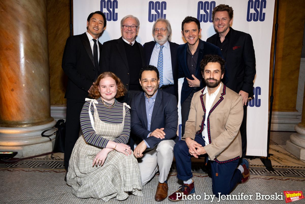 Daniel May, Julia Lester, Fred Applegate, Corbin Bleu, John Weidman, Santino Fontana, Brandon Uranowitz, Jason Danieley at 