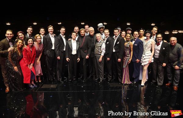 Barry Manilow, Bruce Sussman and Warren Carlyle with The Cast of 