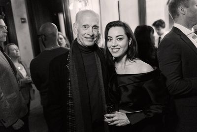 John Waters and Aubrey Plaza Photo