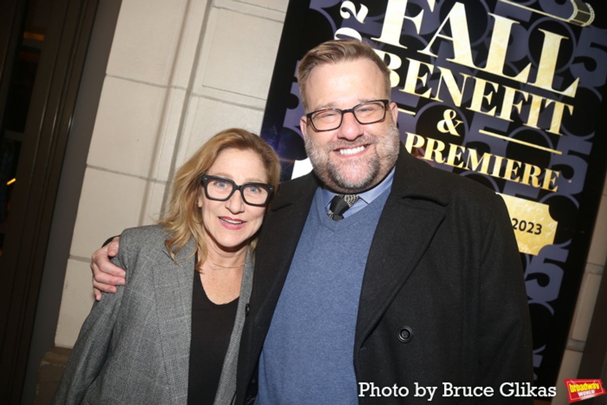 Edie Falco and Stephen Wallem at 