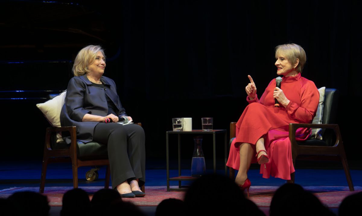 Hillary Clinton, Patti LuPone at 