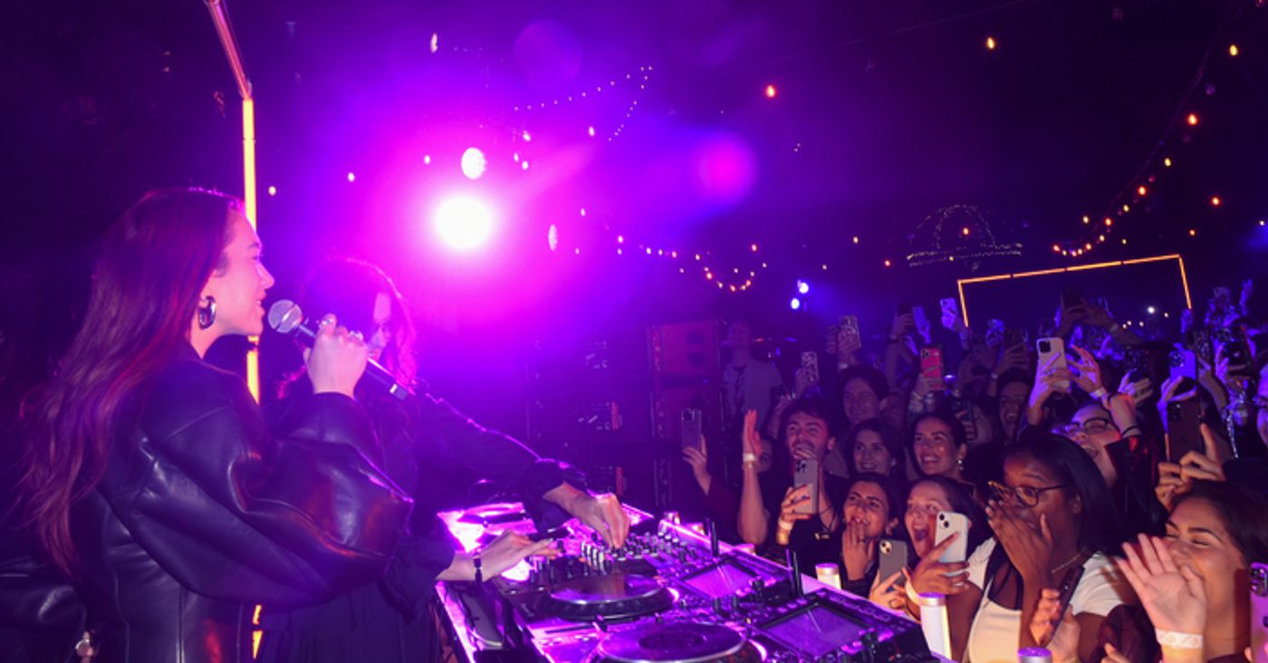 Photos: Dua Lipa Welcomes Fans to World-Famous Houdini Estate in Los Angeles to Celebrate New Single  Image