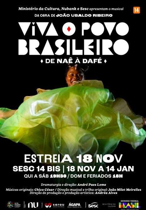 Musical Version Of Joao Ubaldo Ribeiro's VIVA O POVO BRASILEIRO (An Invincible Memory) Opens In Sao Paulo  Image