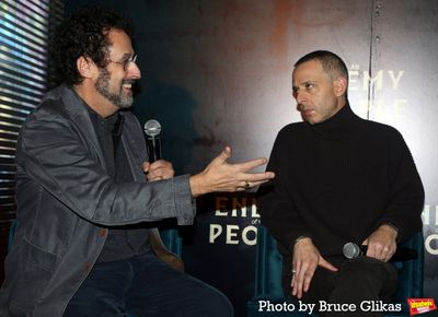 Tony Kushner and Jeremy Strong,  Photo