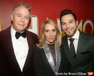 Spencer Garrett, Dana Bash and Skylar Astin Photo