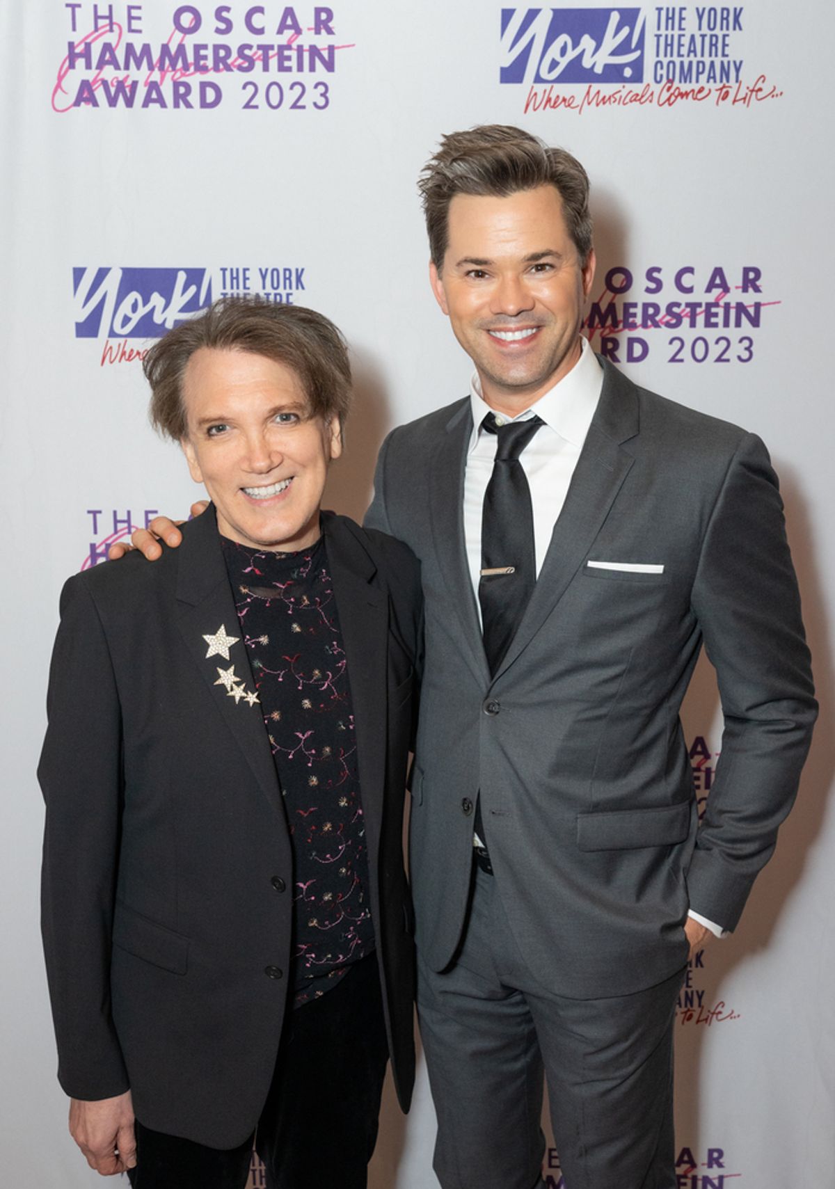 Charles Busch and Andrew Rannells
 at 