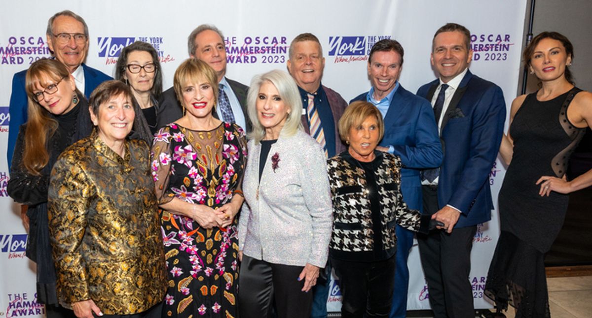 ack Row: David H. McCoy, Claudia Zahn, Laurence Holzman, James Morgan, 
Tim Collins, Jim Kierstead, Laura Benanti. Front Row: Joan Ross Sorkin,  Patti LuPone, Jamie deRoy, Riki Kane Larimer
 at 