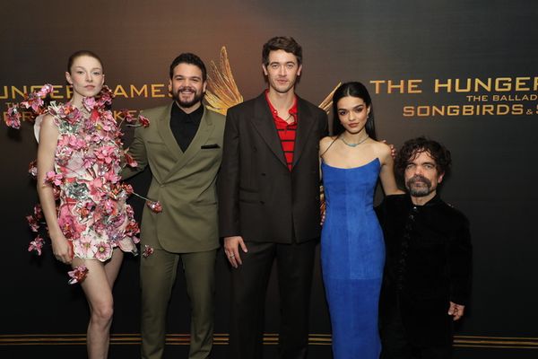 Hunter Schafer, Josh Andres Rivera, Tom Blyth, Rachel Zegler, Peter Dinklage Photo