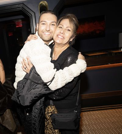 Serge Clivio with his mother, Debbie, post-show  (photo Michael Hull) Photo