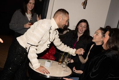 Serge Clivio greeting audience members at the post-show reception  (photo Michael Hul Photo