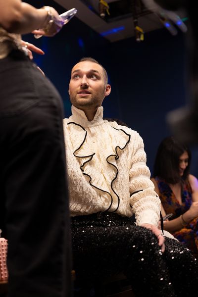 Serge Clivio preparing pre-show for Serge & Friends 3   (photo Michael Hull) Photo