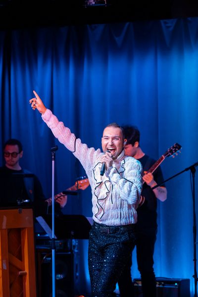 Serge Clivio performing Wake Me Up Before You Go-Go  (photo Michael Hull) Photo