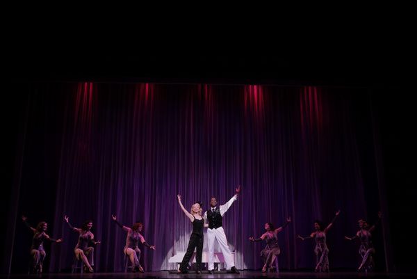 Judy Haynes (Molly Rushing), Phil Davis (Darius Jordan Lee) and The Company of WHITE  Photo