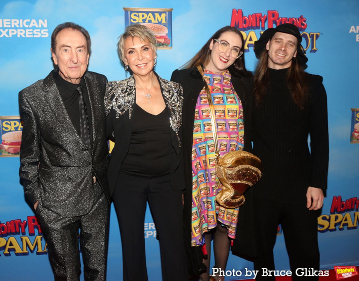 Eric Idle, Tania Kosevic, Lily Idle and Charles Wheeler at 