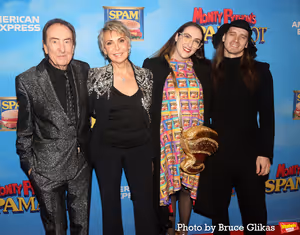 Eric Idle, Tania Kosevic, Lily Idle and Charles Wheeler Photo