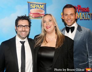 Lighting Designer Cory Pattak, Costume Designer Jen Caprio, and Set/Projection Design Photo