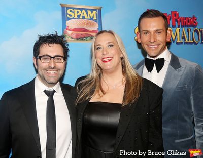 Lighting Designer Cory Pattak, Costume Designer Jen Caprio, and Set/Projection Design Photo