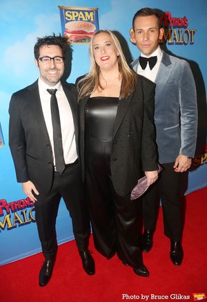 Lighting Designer Cory Pattak, Costume Designer Jen Caprio, and Set/Projection Design Photo