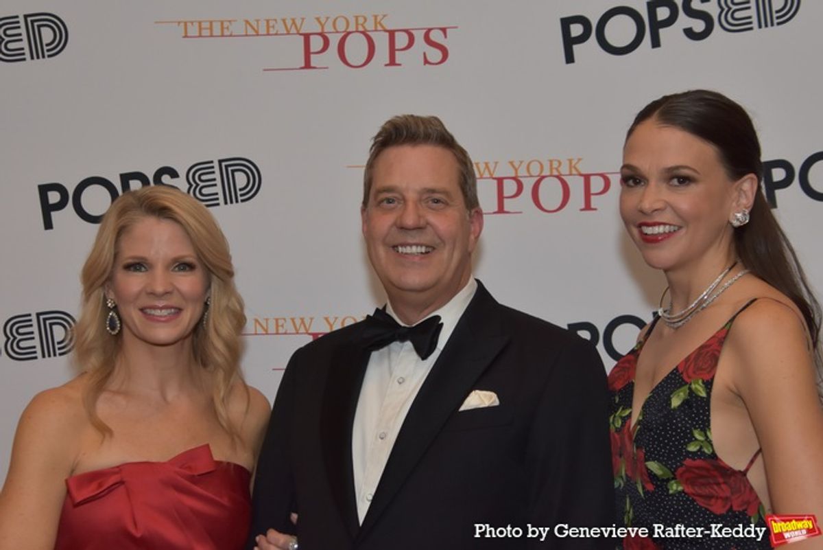 Kelli O'Hara, Steven Reineke and Sutton Foster at 
