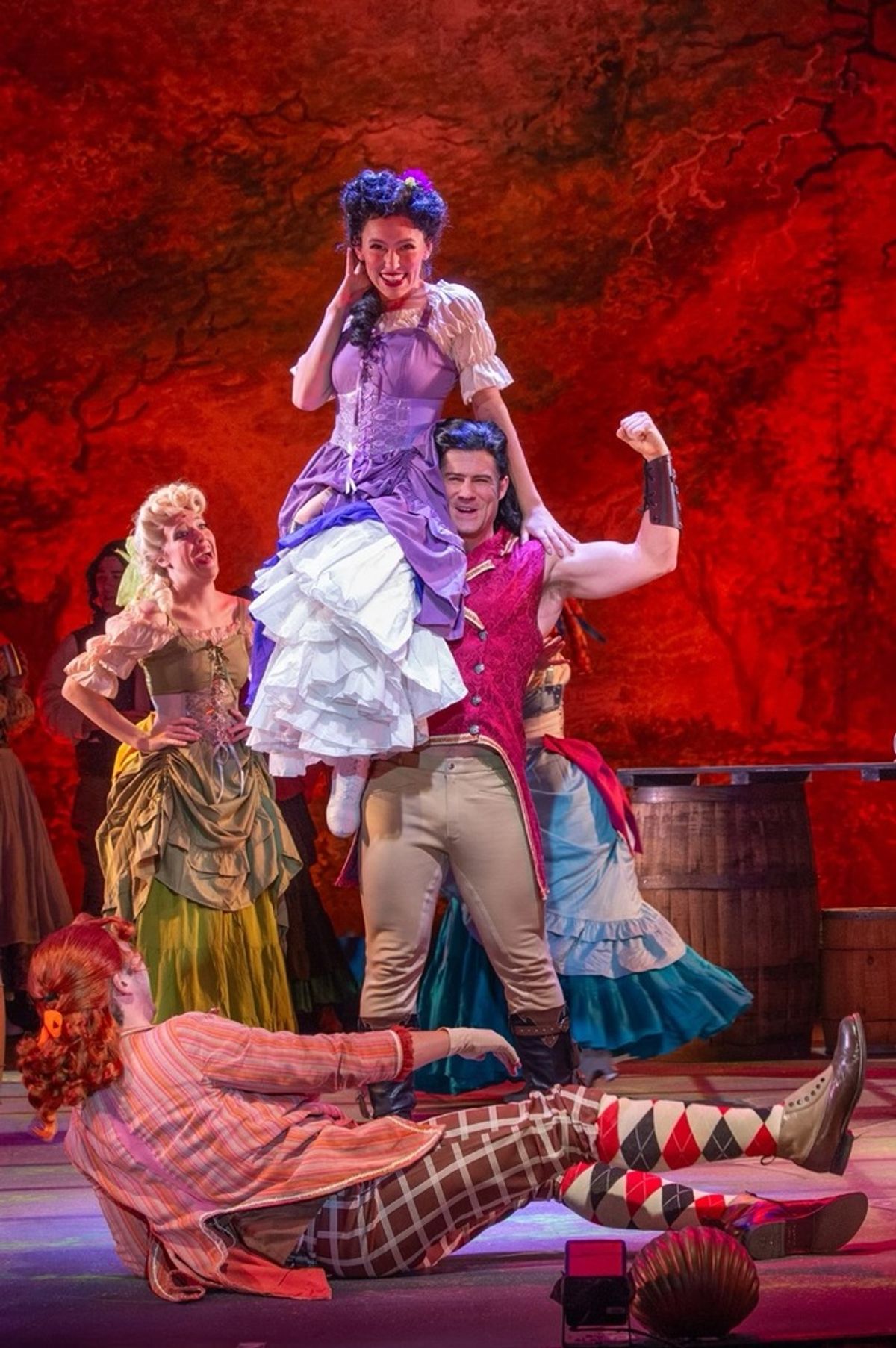 Daniela Rodrigo (Belle) and Tim Rogan (Gaston) at 