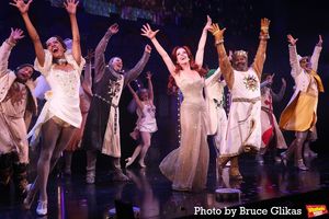 Christopher Fitzgerald, Taran Killam, Leslie Kritzer and James Monroe Iglehart and Th Photo