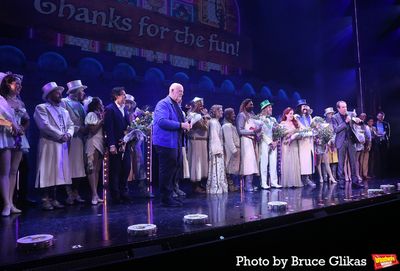 John Du Prez, Eric Idle and The Cast of "Spamalot" Photo