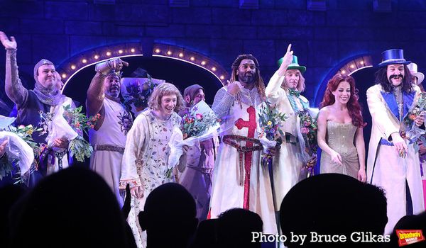 Taran Killam, James Monroe Iglehart, Ethan Slater, Nik Walker, Michael Urie, Leslie K Photo