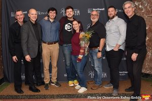 Laura Shubert (Sound Design) with Nick Wilders (Music Director) with the band that includes-Ari Goldbloom-Helzner, Gary Meyer, Joe Boardman, Jemma Thomas, Russell Brown and Jim Waddell @ BroadwayWorld Laura Shubert (Sound Design) with Nick Wilders (Music Director) with the band that in Photo