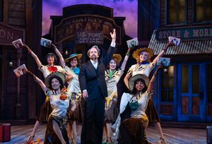 Daniel Plimpton and Follies Dancers Photo