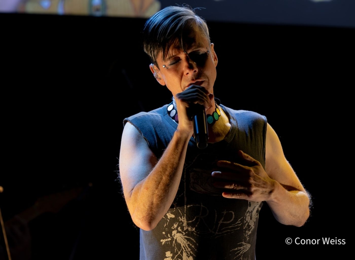 Photos: John Cameron Mitchell & Amber Martin in CASSETTE ROULETTE At Joe's Pub  Image