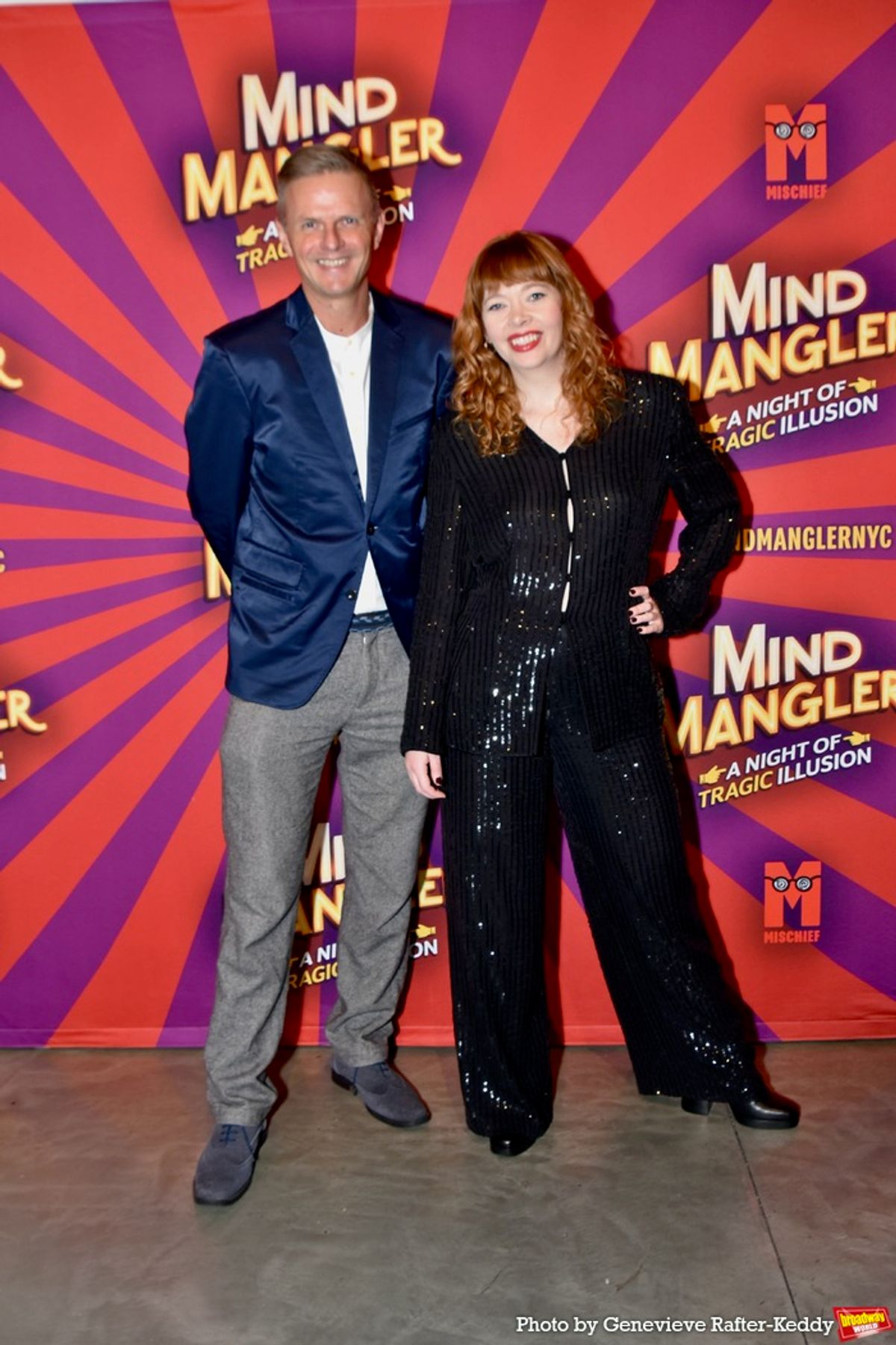 David Howe (Lighting Designer) and Hannah Sharkey (Director) at 