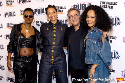 Vanessa Ferguson, Alicia Keys, Michael Greif, Maleah Joi Moon Photo