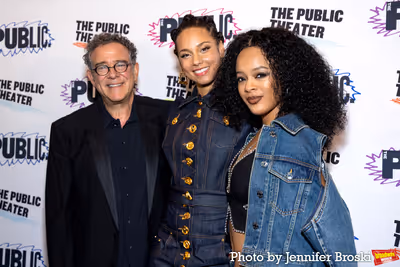 Michael Greif, Alicia Keys, Maleah Joi Moon Photo