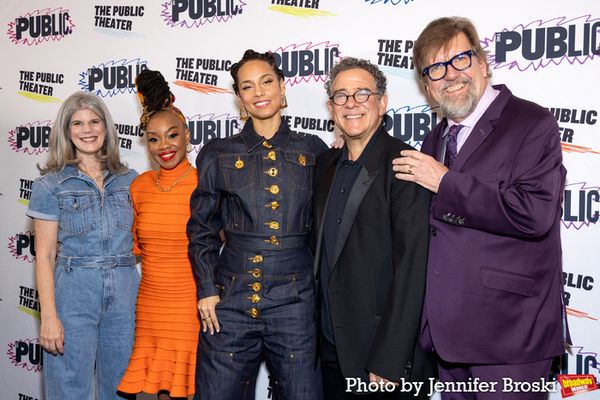 Mandy Hackett, Camille A. Brown, Alicia Keys, Michael Greif, Oskar Eustis Photo