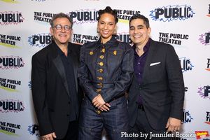Michael Greif, Alicia Keys, Kristoffer Diaz Photo