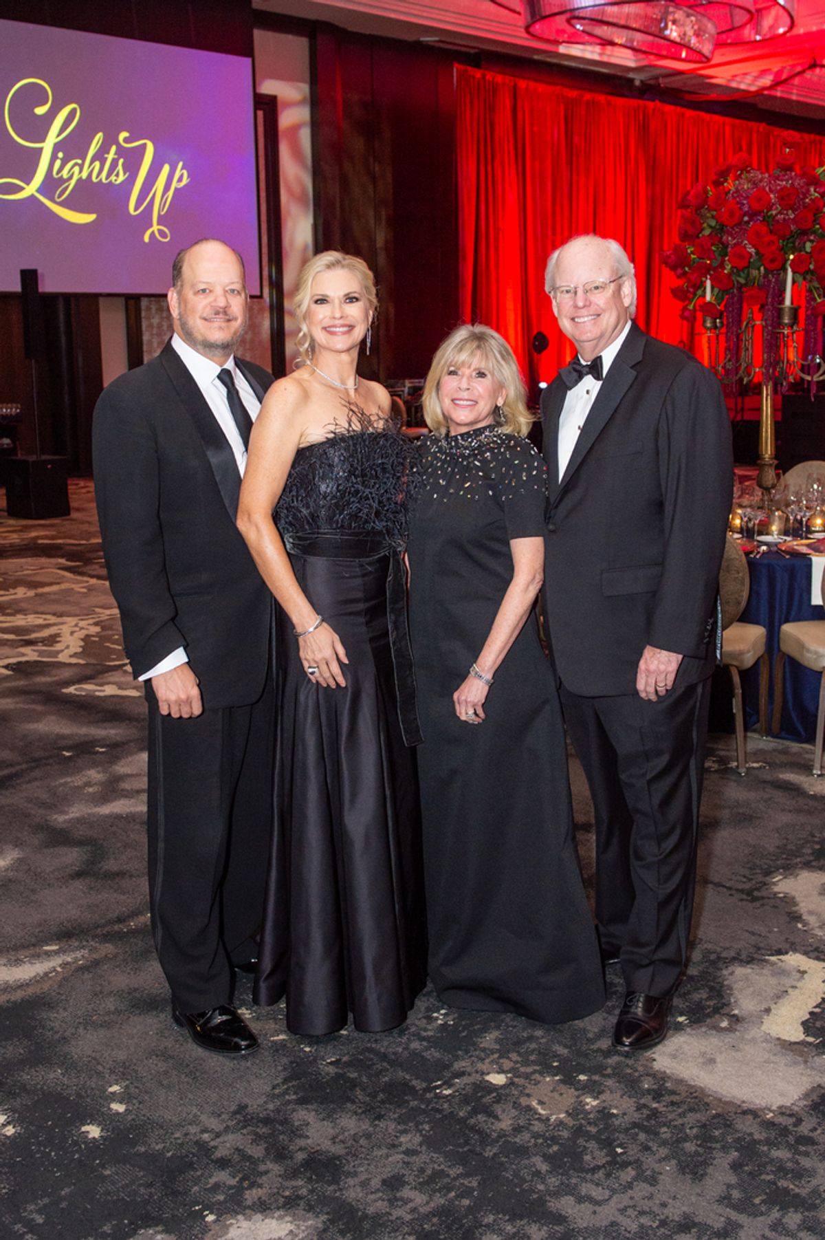 Rob and Amy Pierce with Gala Chairs, Zane and Brady Carruth at 
