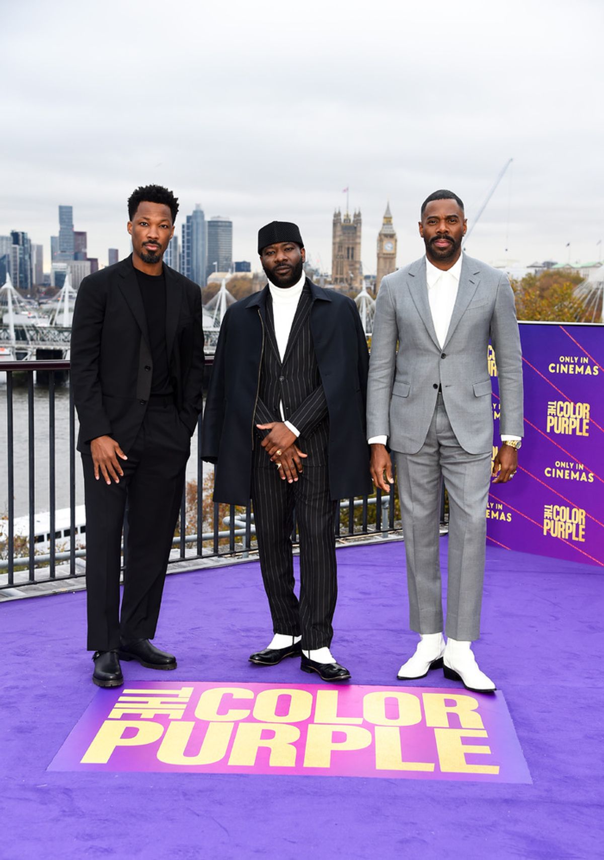 Corey Hawkins, Blitz Bazawule and Colman Domingo at 