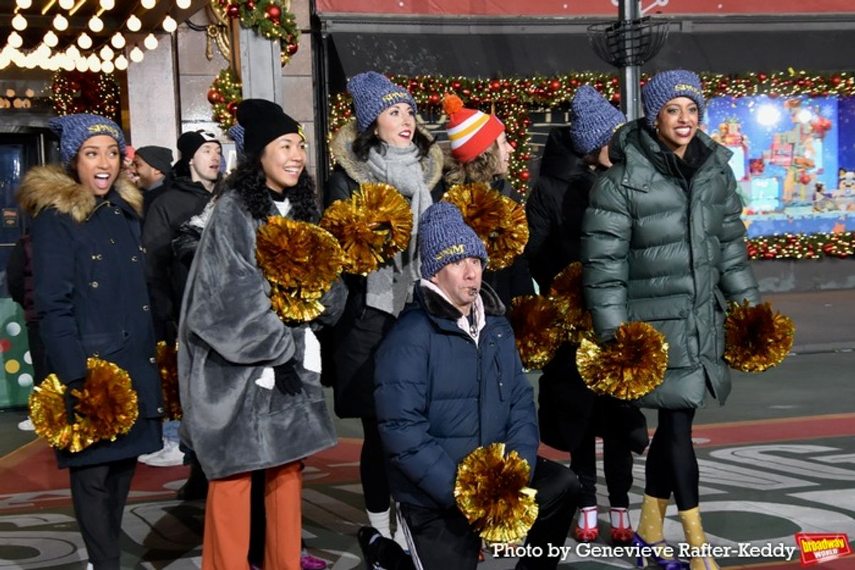 David Josefberg and 'The Laker Girls' at 