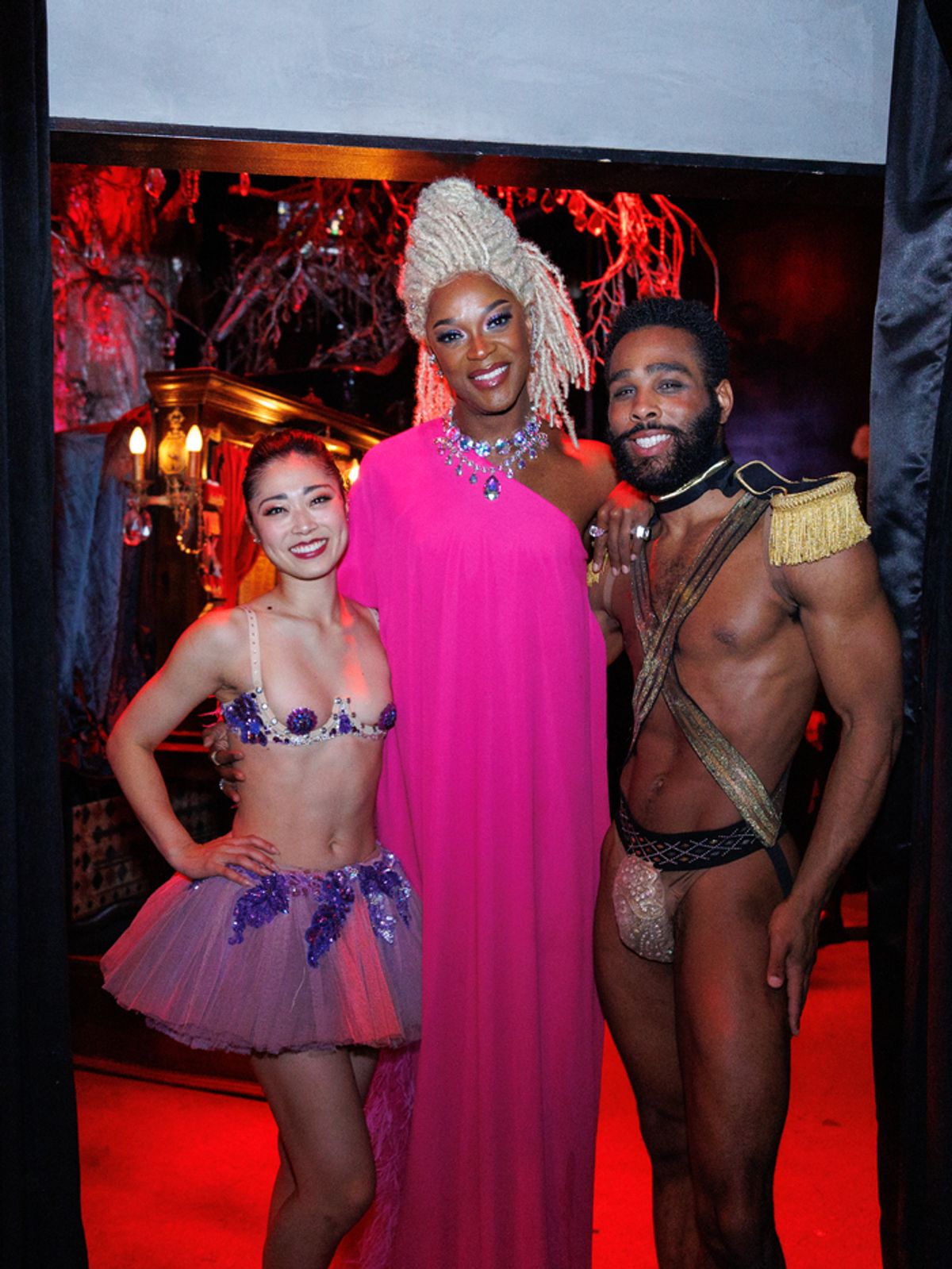 Megumi “Meg” Iwama, J. Harrison Ghee and Marcos Antonio at 