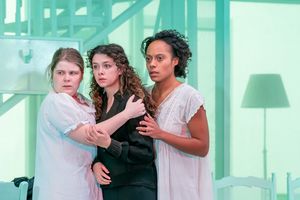 Eliot Salt (Amelia), Isis Hainsworth (Adela) and Rosalind Eleazar (Angustias) Photo