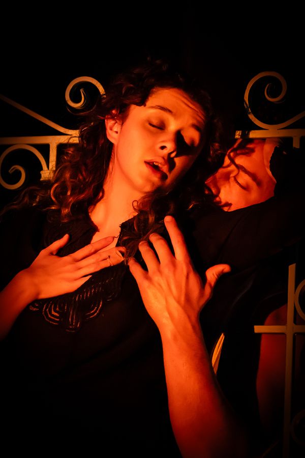 Isis Hainsworth (Adela) and James McHugh (Pepe El Romano)  Photo