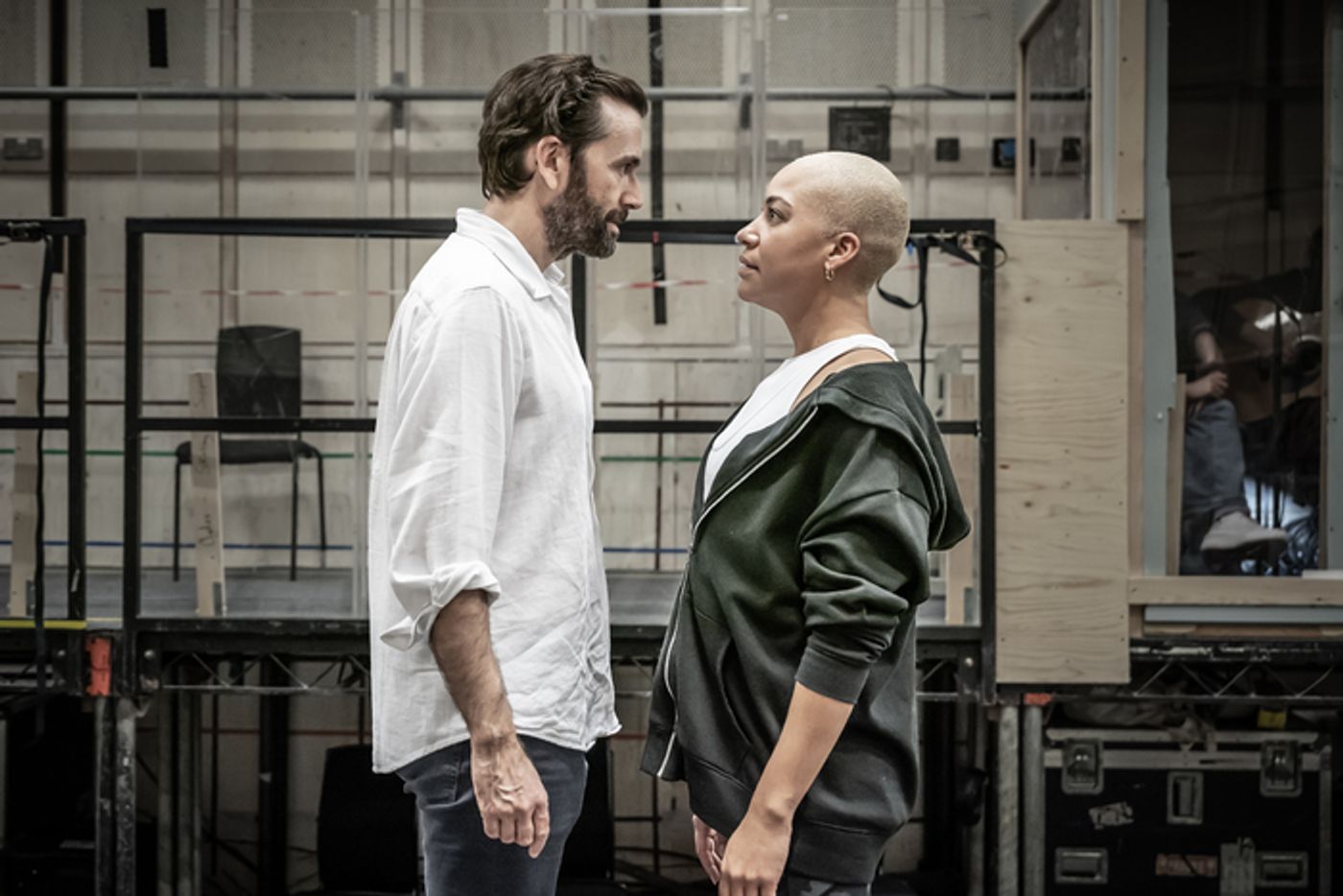 Photos: Inside Rehearsal For Donmar Warehouse's MACBETH,  Starring David Tennant and Cush Jumbo  Image