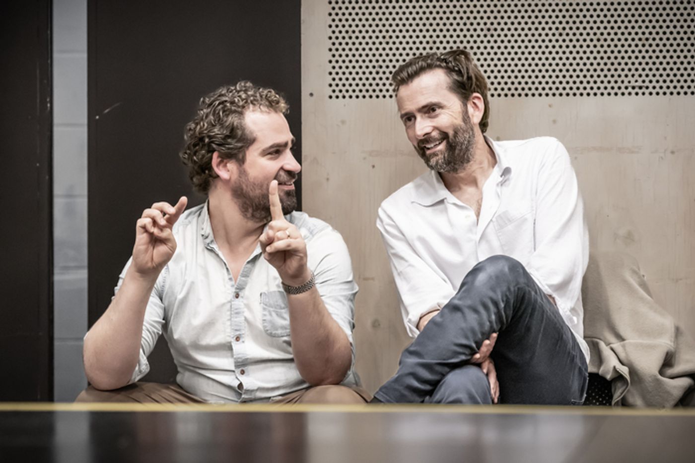 Photos: Inside Rehearsal For Donmar Warehouse's MACBETH,  Starring David Tennant and Cush Jumbo  Image