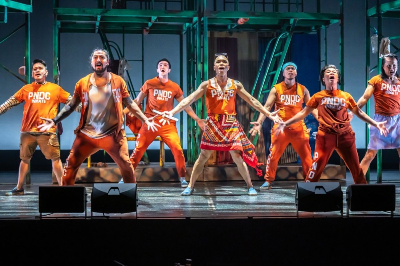 Dominique Brilliantes, Josh Capulong, Stephen Thakkar, Julio Fuentes, Norm Alconcel, Chariz Faulmino, Pierre Angelo Bayuga. Set & Props: Joanna Yu, Costumes: Joyce Padua, Lighting: Michelle Ramsay. Photo Dahlia Katz