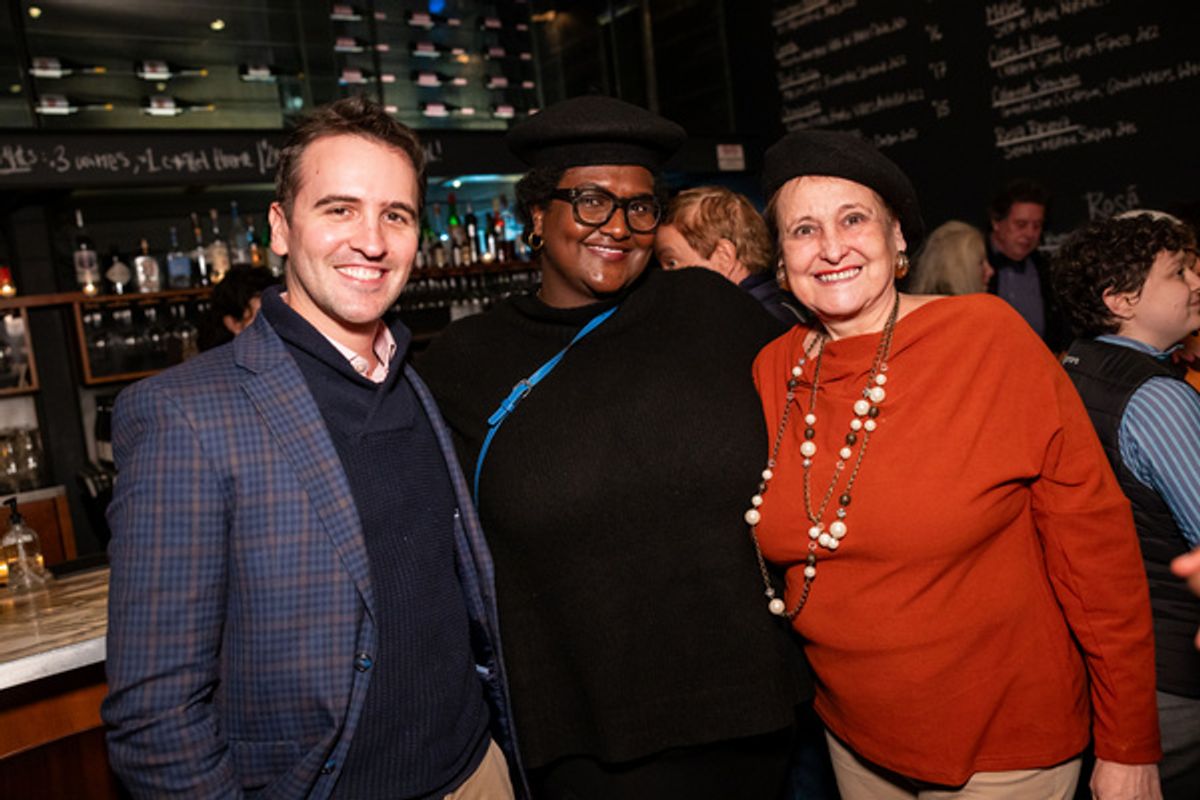 Andy Sandberg, Shariffa Ali, and Flora Major at 