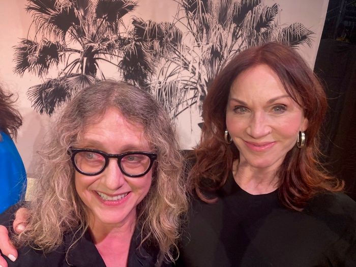 Exclusive Photos: Rachel Brosnahan and Carol Kane Visit MADWOMEN OF THE WEST  Image