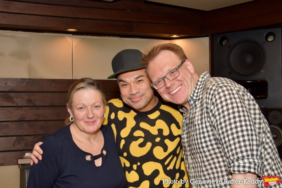 Lynn Pinto (Executive Producer), Andros Rodriguez (Producer and Engineer) and Richard Rockage (Arranger and Musical Director) at 